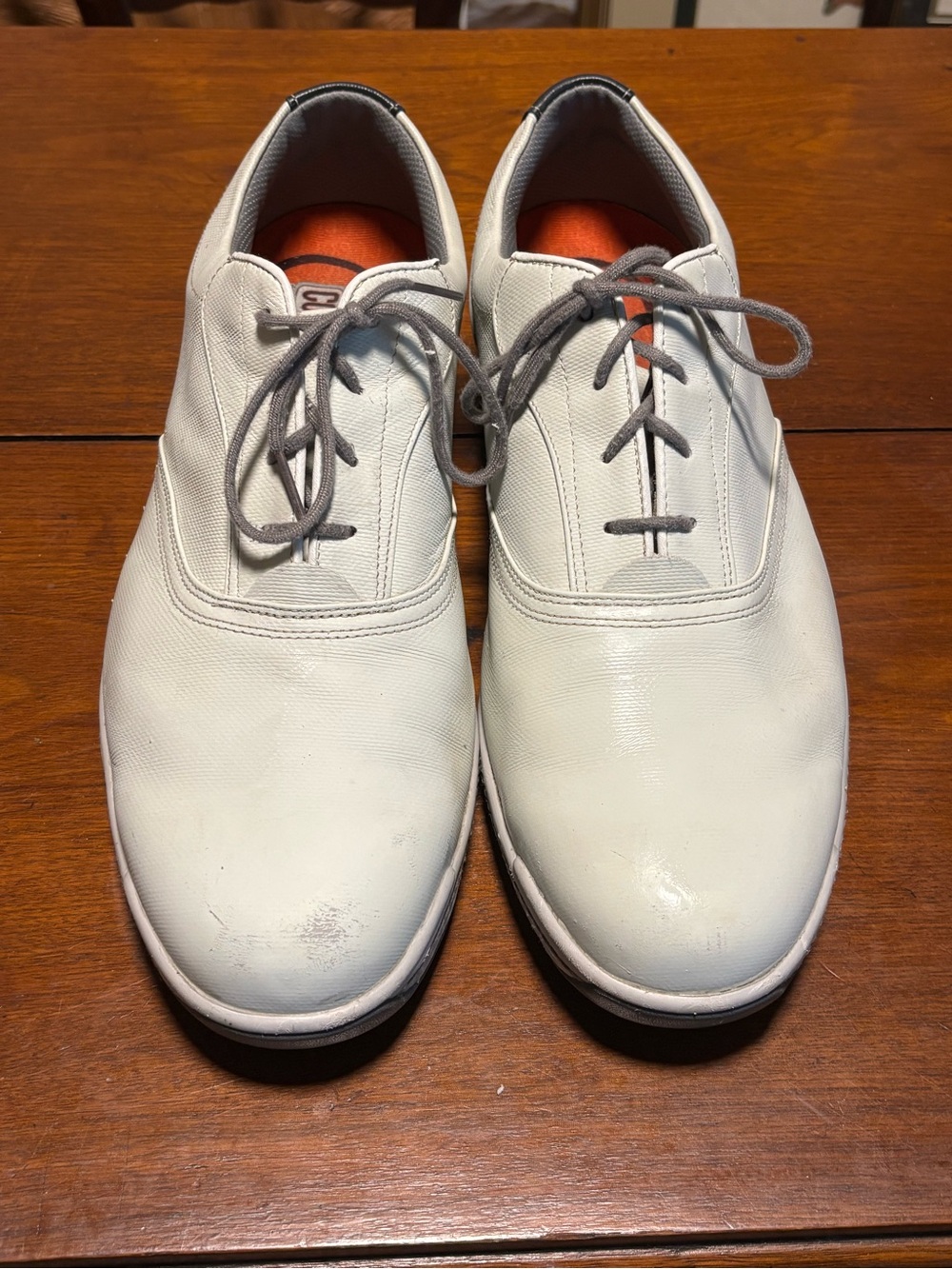 FootJoy Men’s Contour Fit Full-Grain Leather White/Cloud Size 14 M